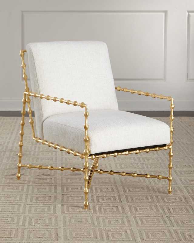 Elder Gold Leaf Lounge Chair