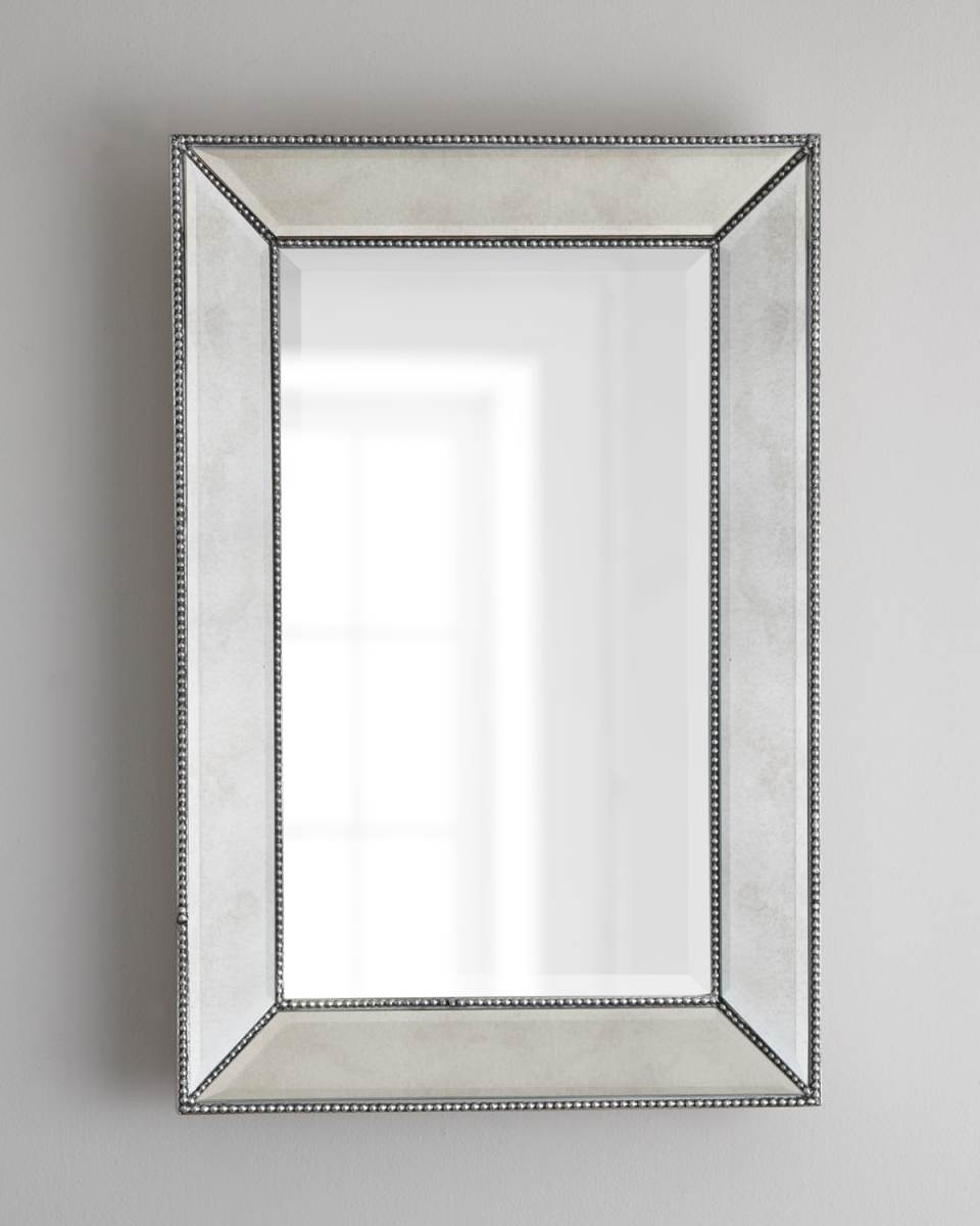 Beaded Wall Mirror, 24"W