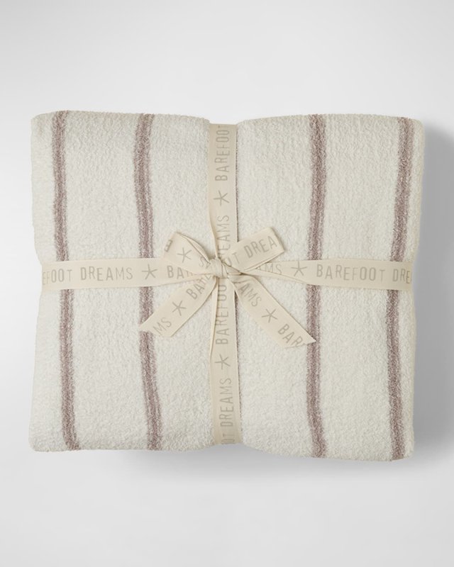 CozyChic Pinstripe King Bed Blanket