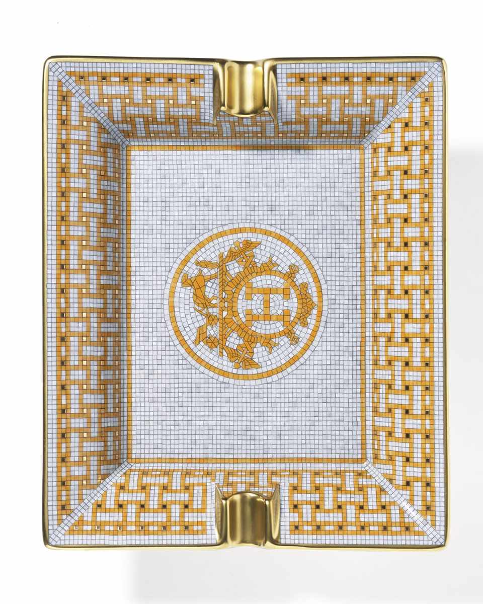 Mosaique AU 24 Gold Rectangular Ashtray