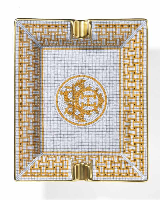 Mosaique AU 24 Gold Rectangular Ashtray