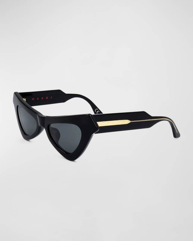 Logo Acetate Cat-Eye Sunglasses