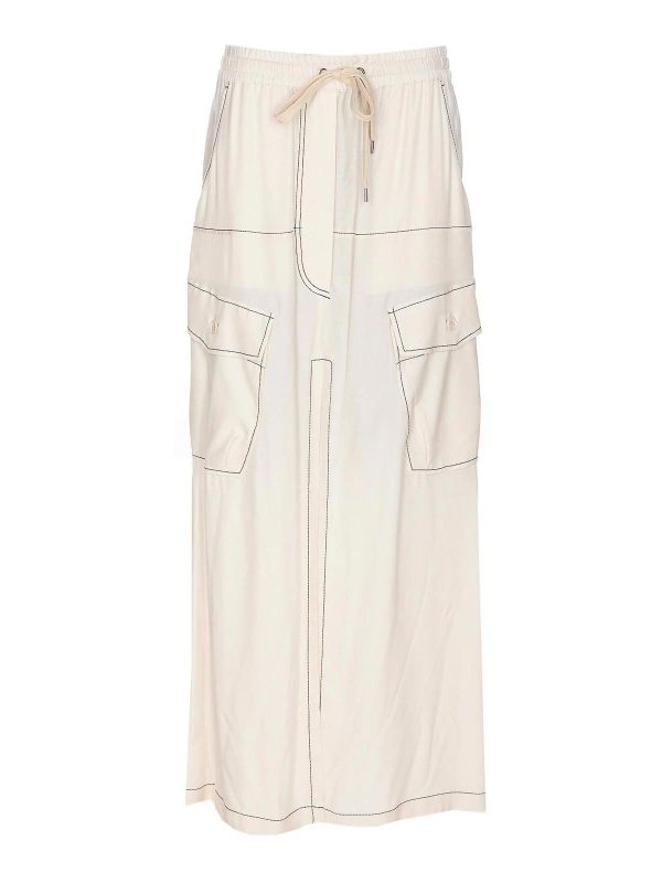 Pinko Jupe Midi - Blanc