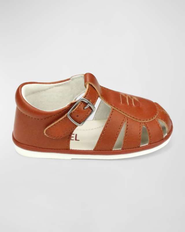 Kid's Henry Caged Leather Sandals, Baby