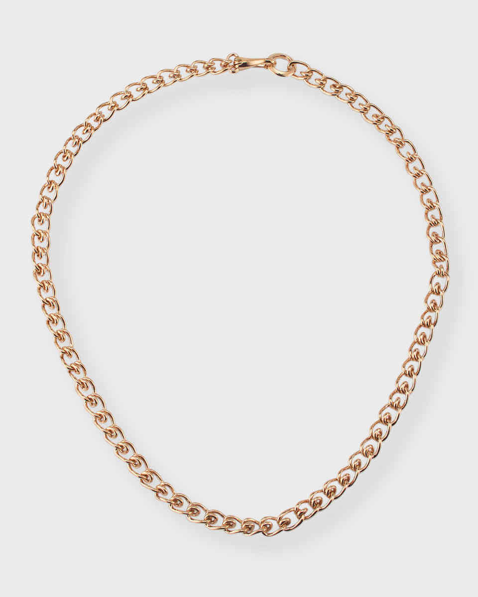 18k Rose Gold Huxle Coil Chain Necklace