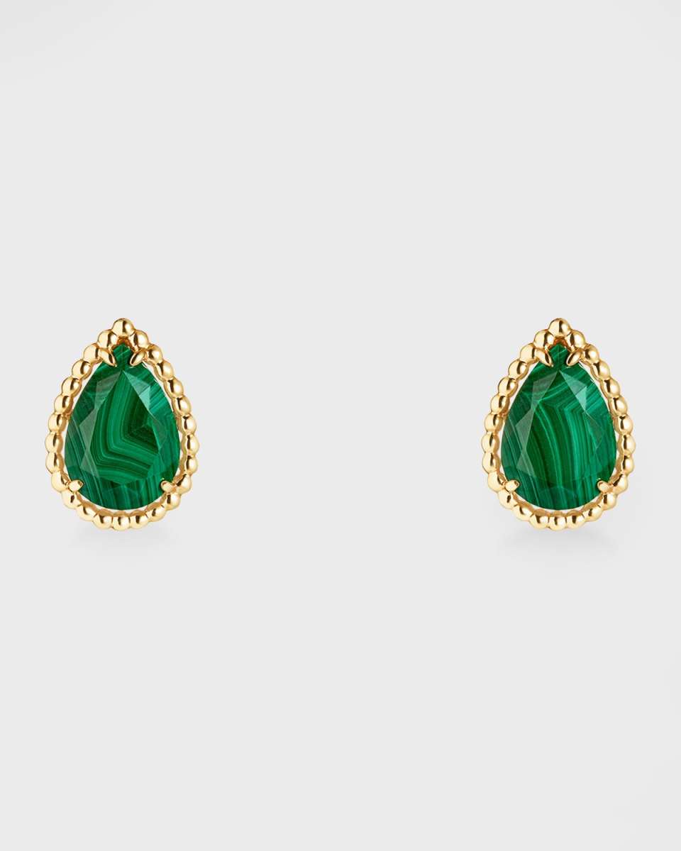 Serpent Boheme 18K Yellow Gold Malachite Stud Earrings