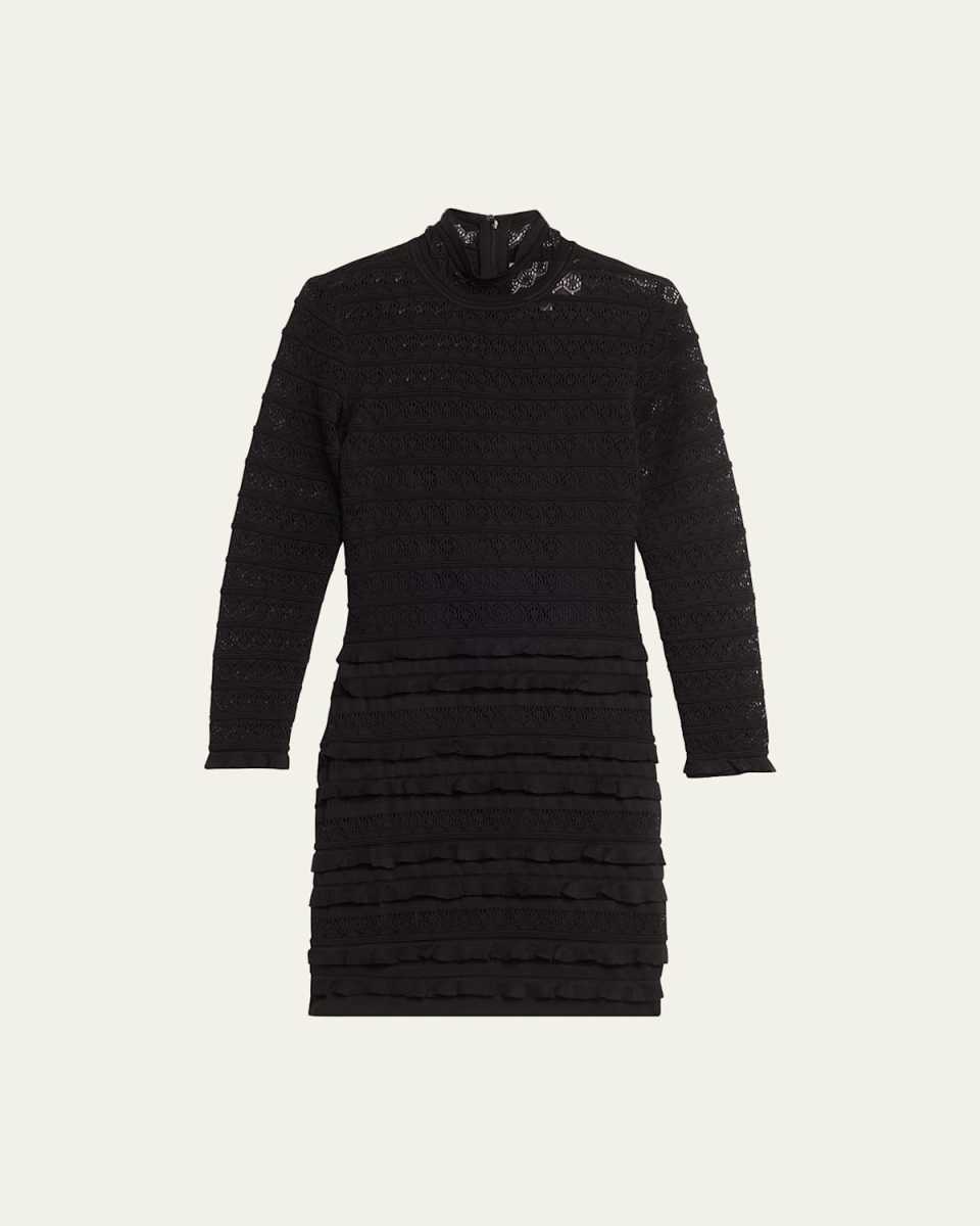 Knit Turtleneck Mini Dress