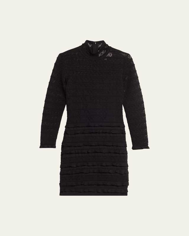 Knit Turtleneck Mini Dress
