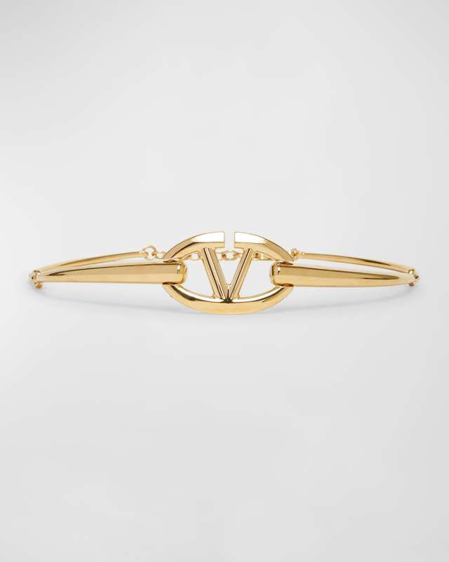 V-Logo Moon Chain Belt