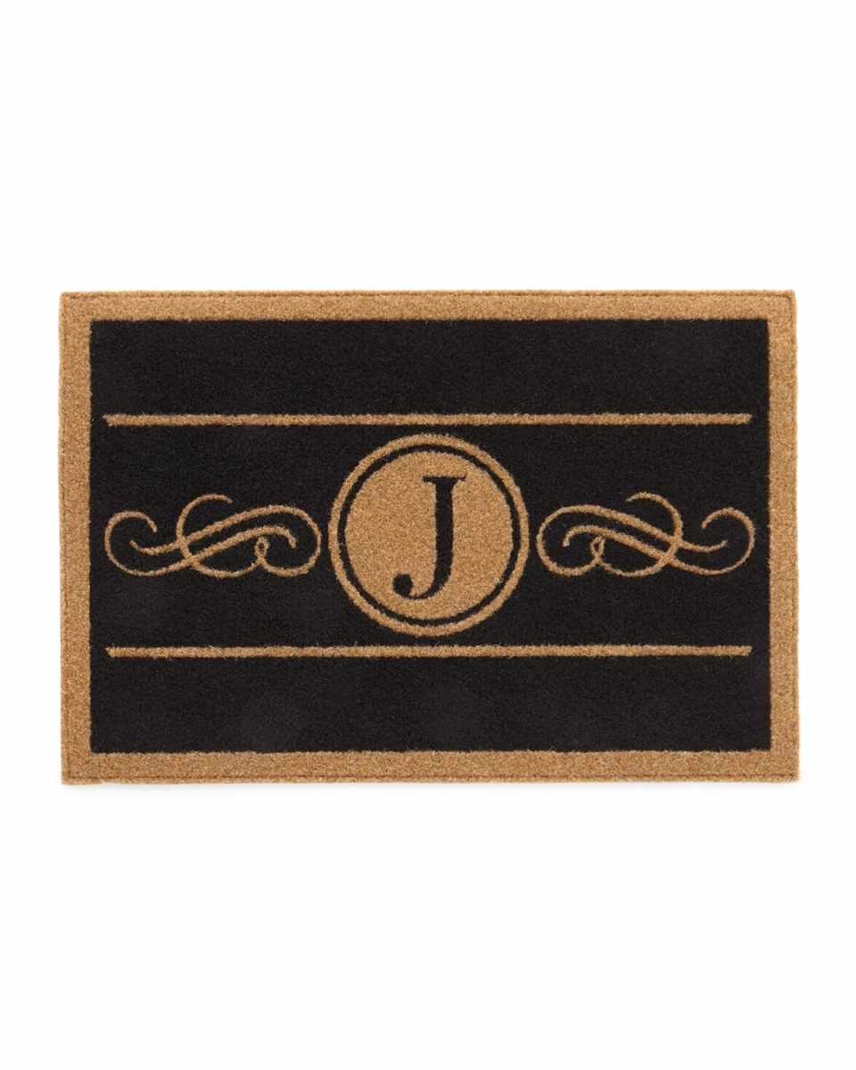 Custom Scroll Monogram Rug, 2' x 3'