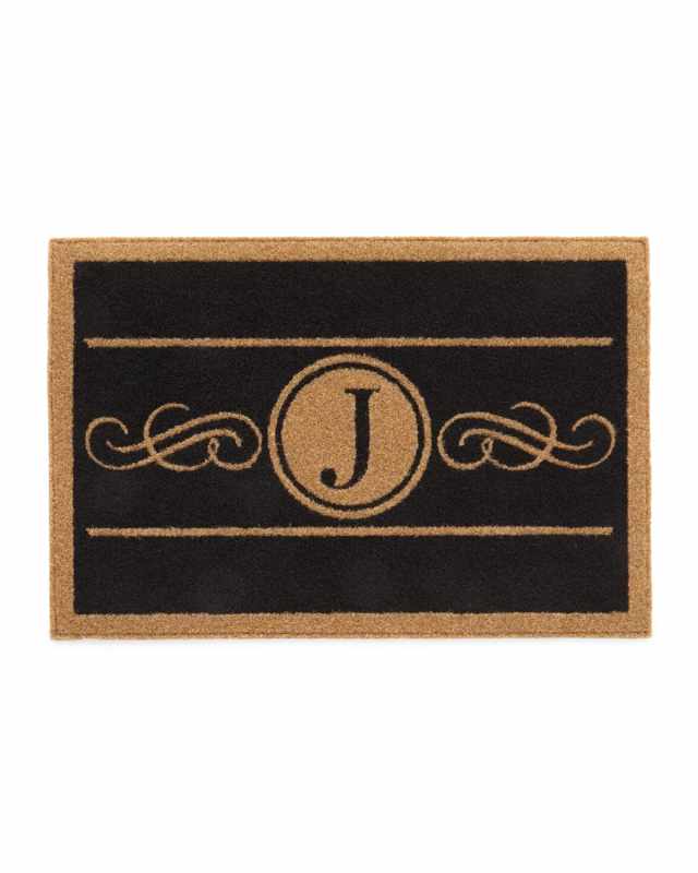 Custom Scroll Monogram Rug, 2' x 3'