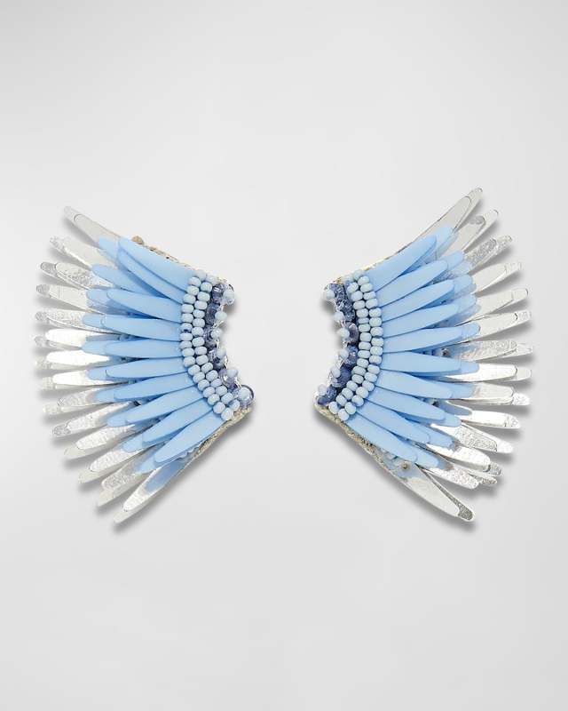 Mini Madeline Gameday Earrings, Carolina Blue
