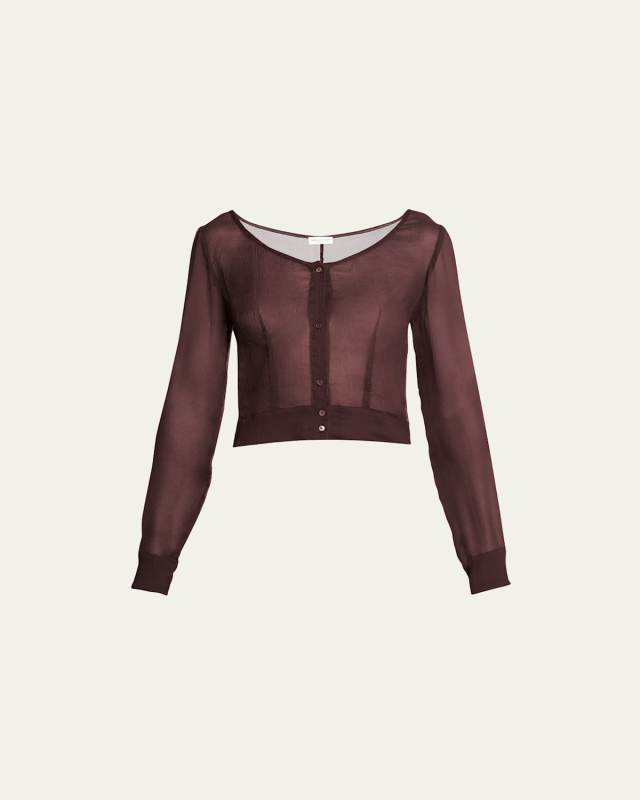 Charmy Button Down Sheer Shirt