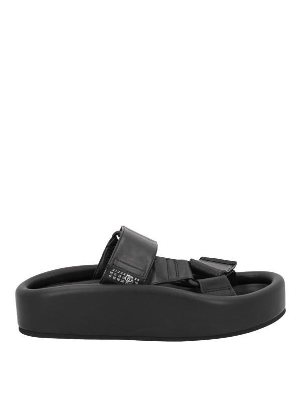 MM6 Maison Margiela Sandales - Noir