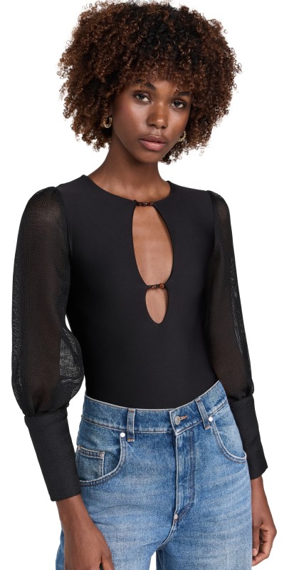 Maylé Vásquez Garden Bodysuit Black