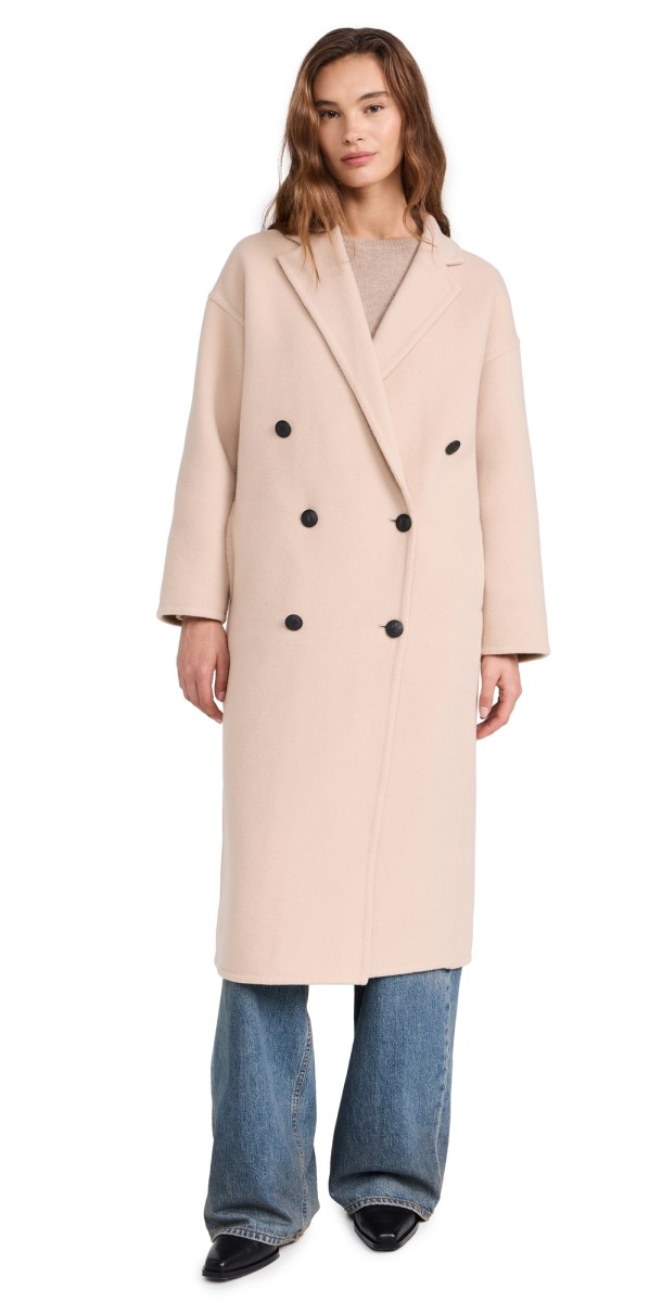 rag & bone Thea Italian Splittable Coat Oatmeal