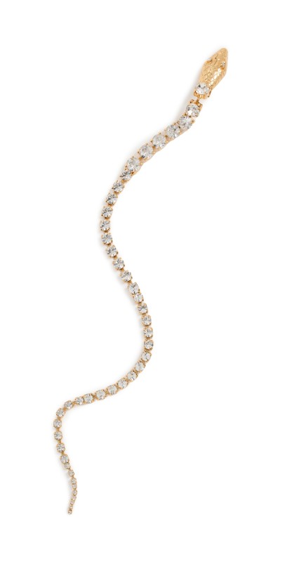 LELET NY Serpent Spine Clip Gold/Crystal