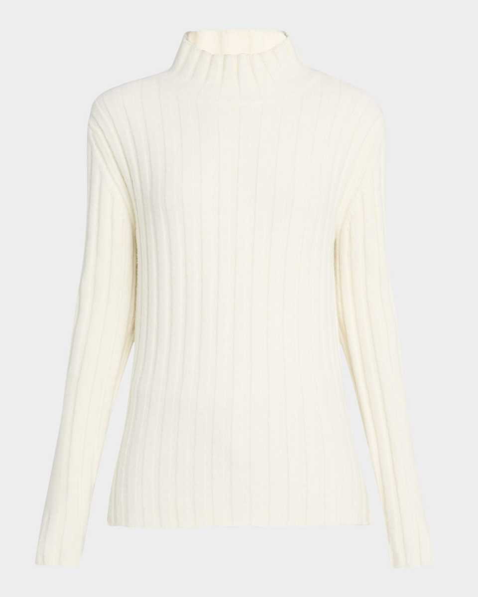Haven Rib-Knit Midweight Cashmere Wool Sweater