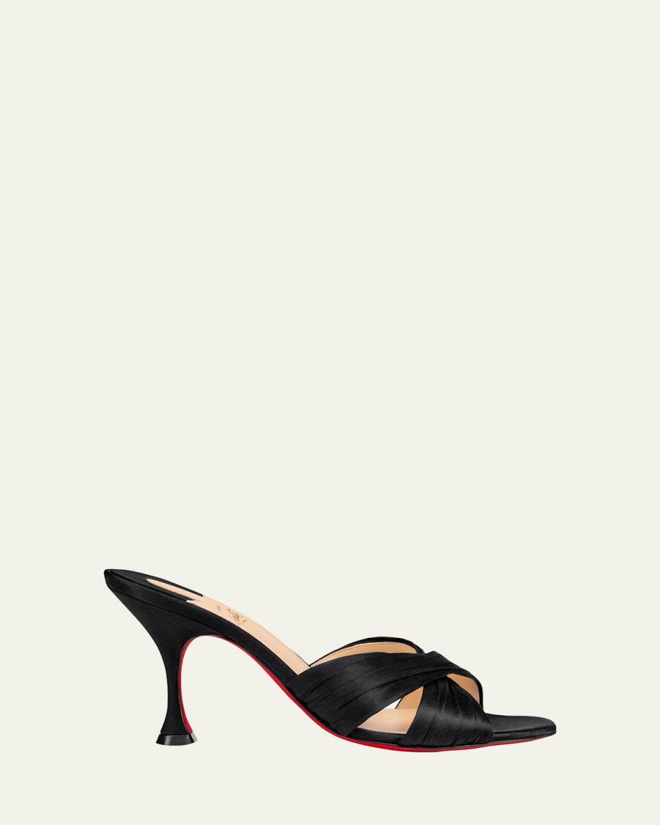 Nicol is Back Red Sole Slide High-Heel Sandals