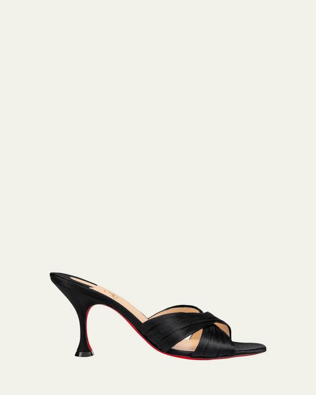 Nicol is Back Red Sole Slide High-Heel Sandals