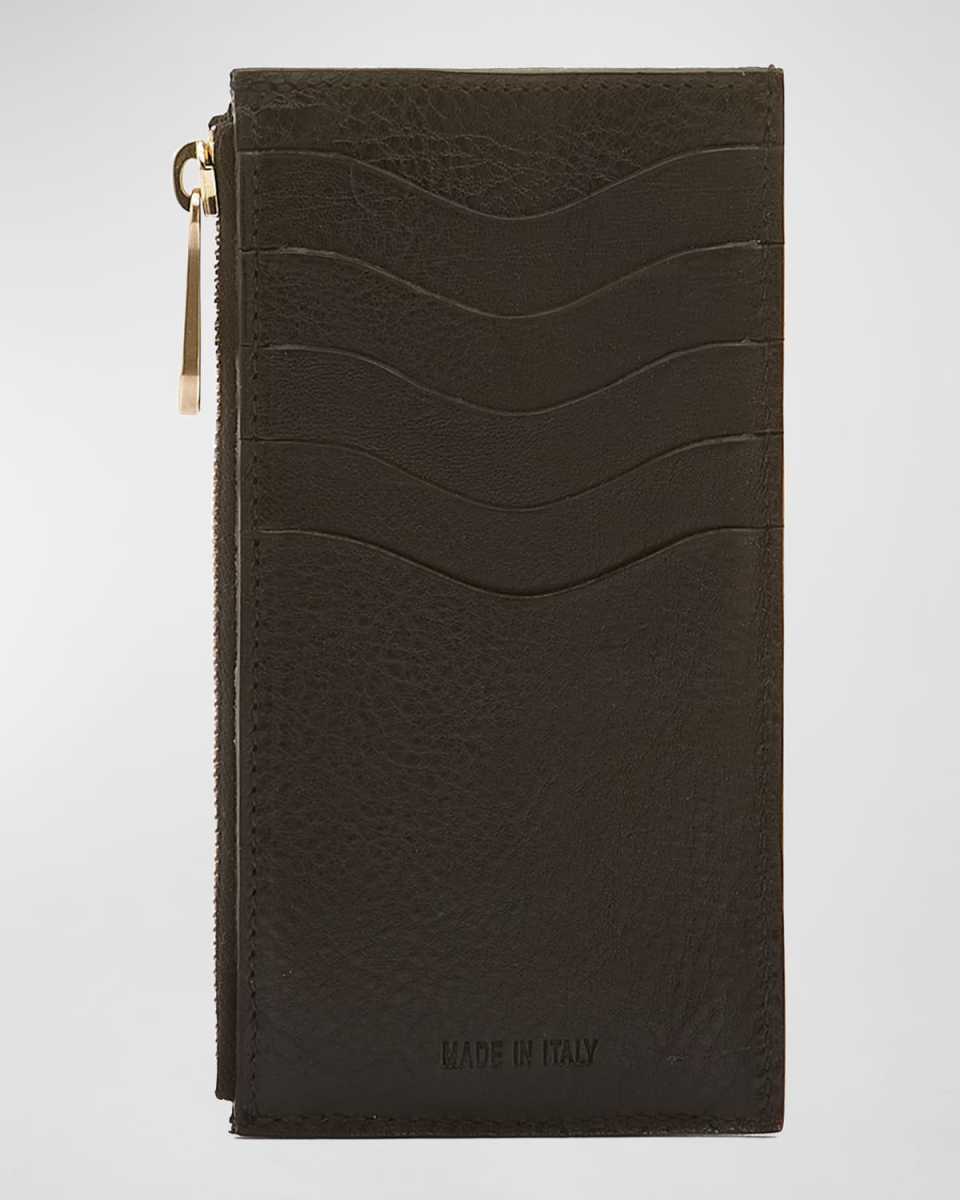 Acero Zip Leather Card Holder