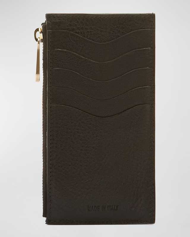 Acero Zip Leather Card Holder