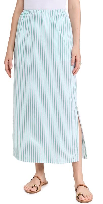 American Vintage Jupe Skirt Rayures Menthol