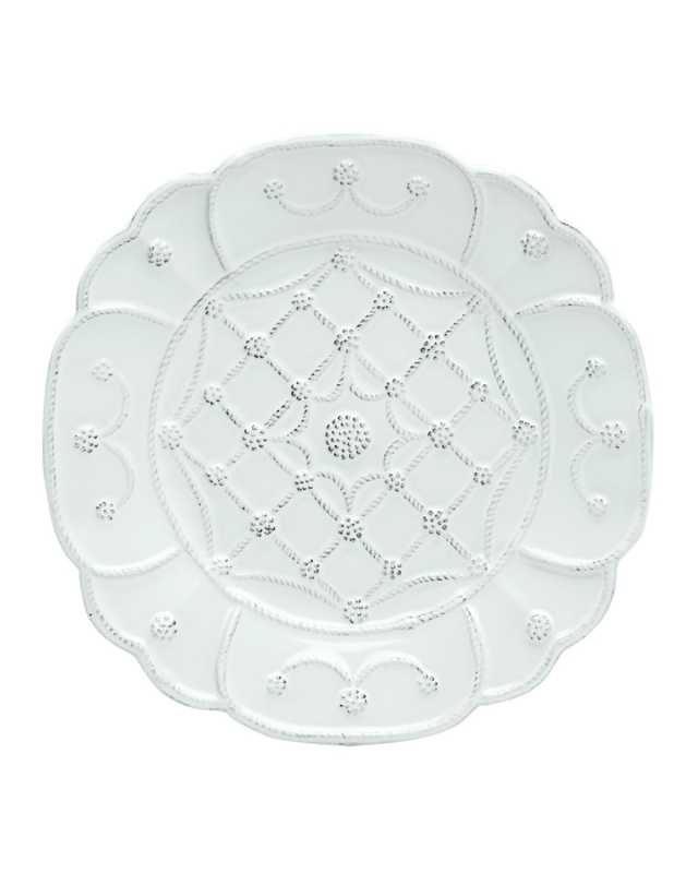 Jardins du Monde Villandry Dessert/Salad Plate - Whitewash