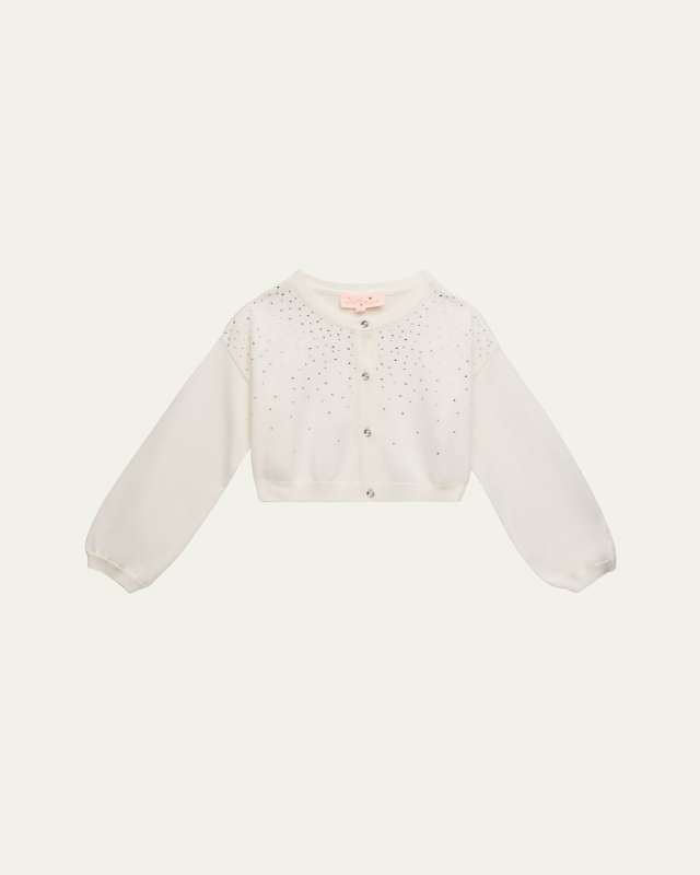 Girl's Embellished Holiday Cardigan, Size Newbor