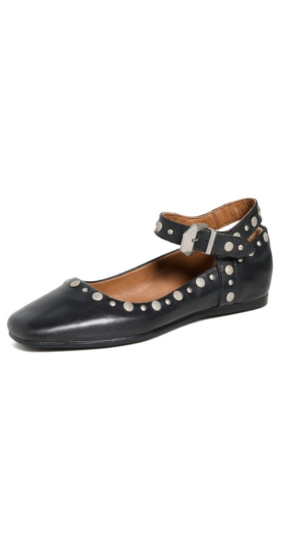 Free People Mystic Mary Jane Flats Black
