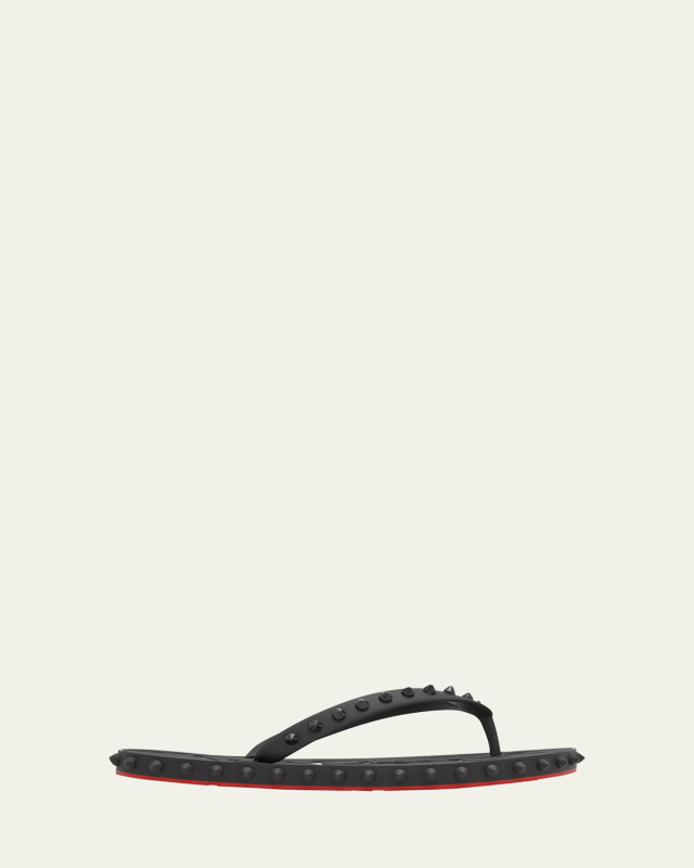 Loubi Donna Spike Red Sole Flip Flops