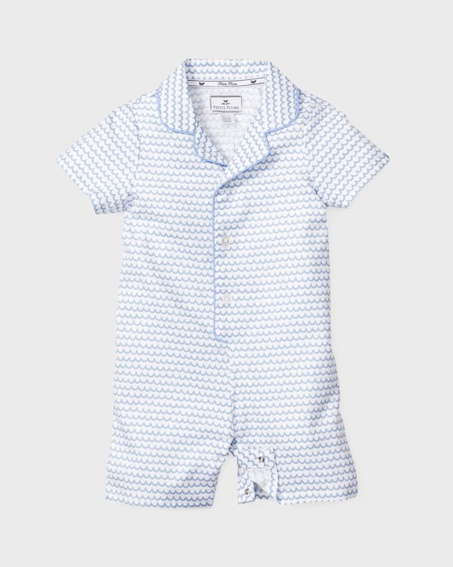 Kid's La Mer Short-Sleeve Classic Playsuit, Size 0