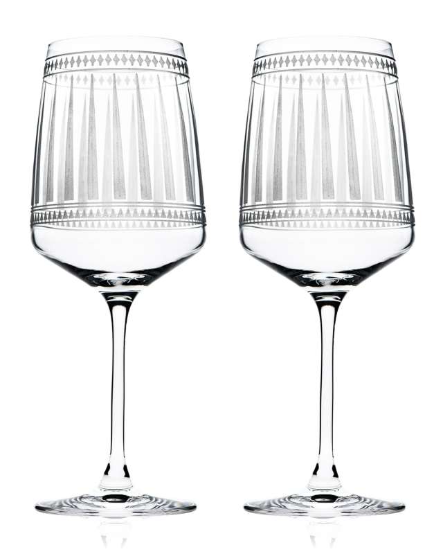 Marrakech Red Wine Glasses, Set of 2