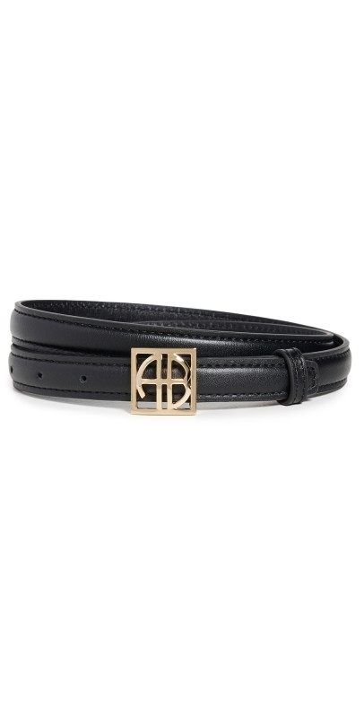 ANINE BING Monogram Belt Black