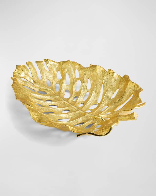 Golden Monstera Centerpiece