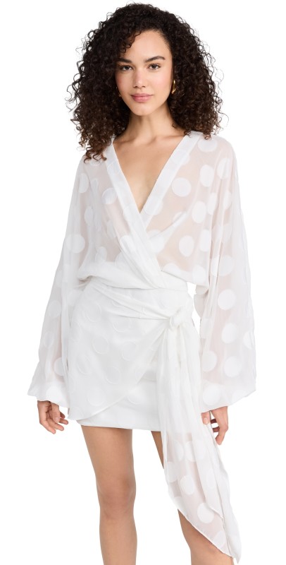 Significant Other Agatha Mini Dress Porcelain