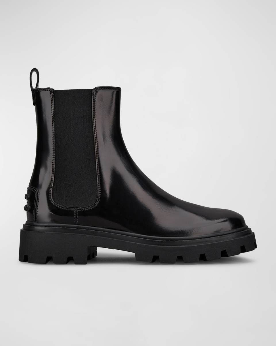 Leather Chelsea Ankle Booties
