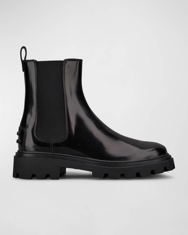 Leather Chelsea Ankle Booties