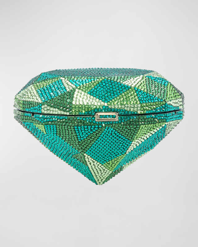 Emerald Diamond Crystal Minaudiere