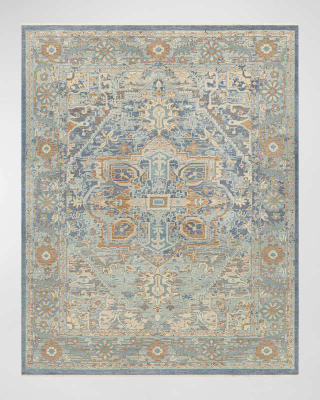 Cappadocia Pale Blue Hand-Knotted Rug, 9' x 13'