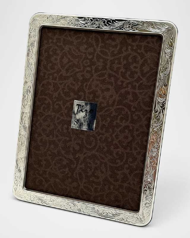 STERLING ROUNDED ENGRAVED FRAME, 5" x 7"