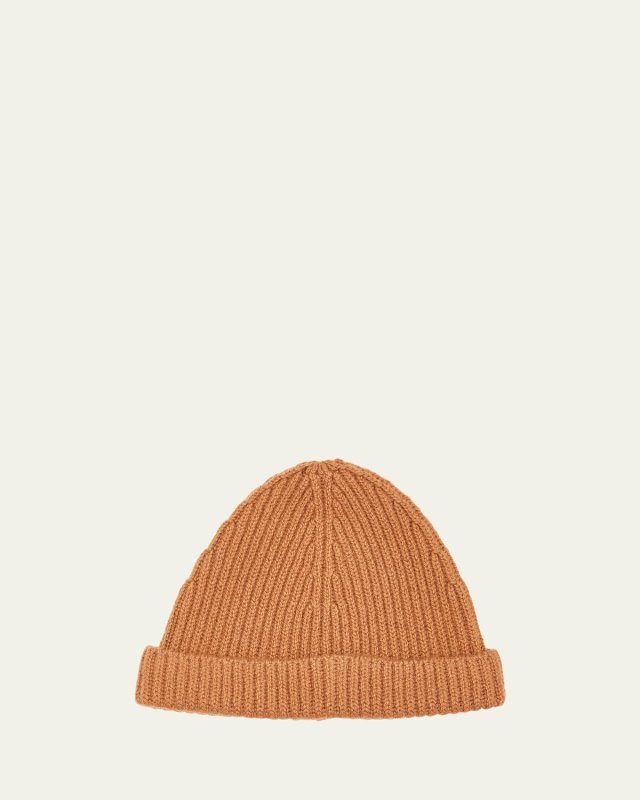 Fisher Cashmere Rib Beanie Hat