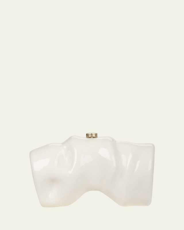 Scrunch Acrylic Clutch Bag