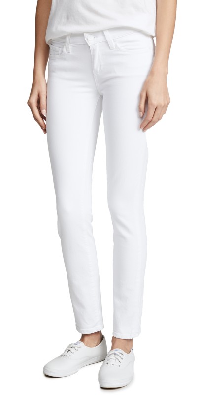 PAIGE Skyline Ankle Skinny Jeans Crisp White