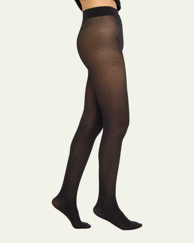 Cotton Net Tights, 60 Denier