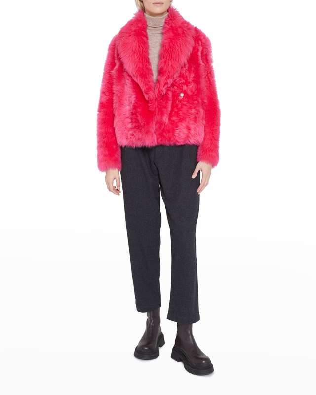 Lamb Shearling Short Coat