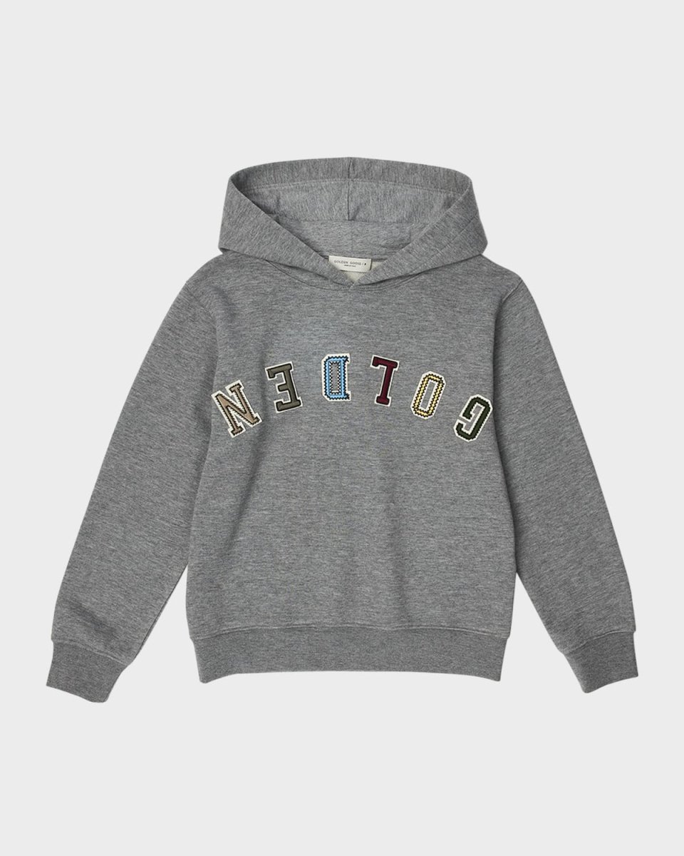 Boy's Upside Down Logo-Print Hoodie, Size