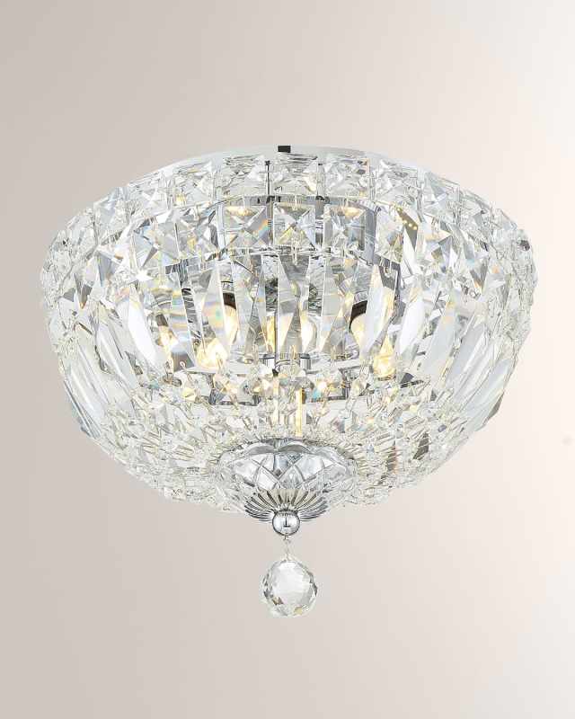 Roslyn 3-Light Chrome Ceiling Mount