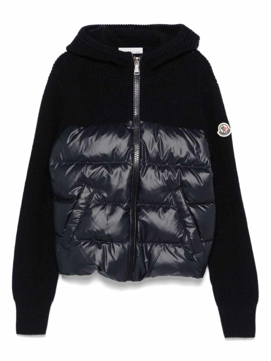 panelled cardigan