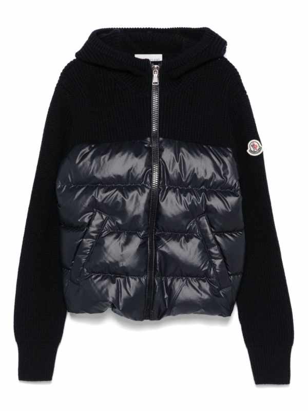 panelled cardigan